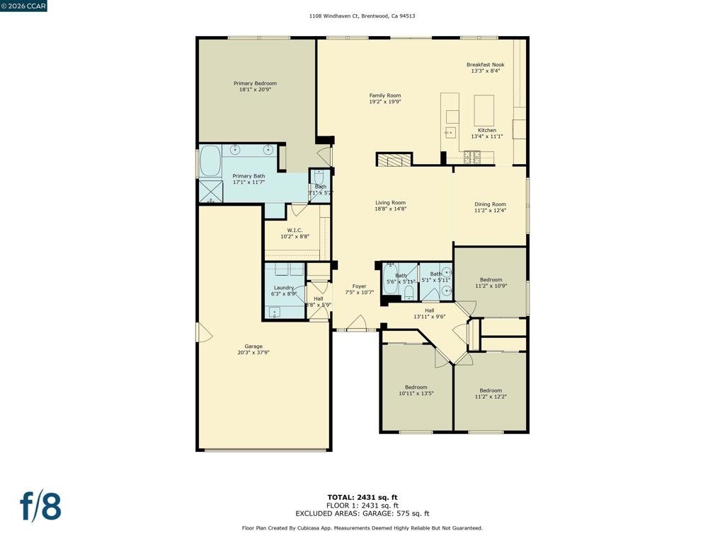 1108 Windhaven, Brentwood (CC), CA 94513