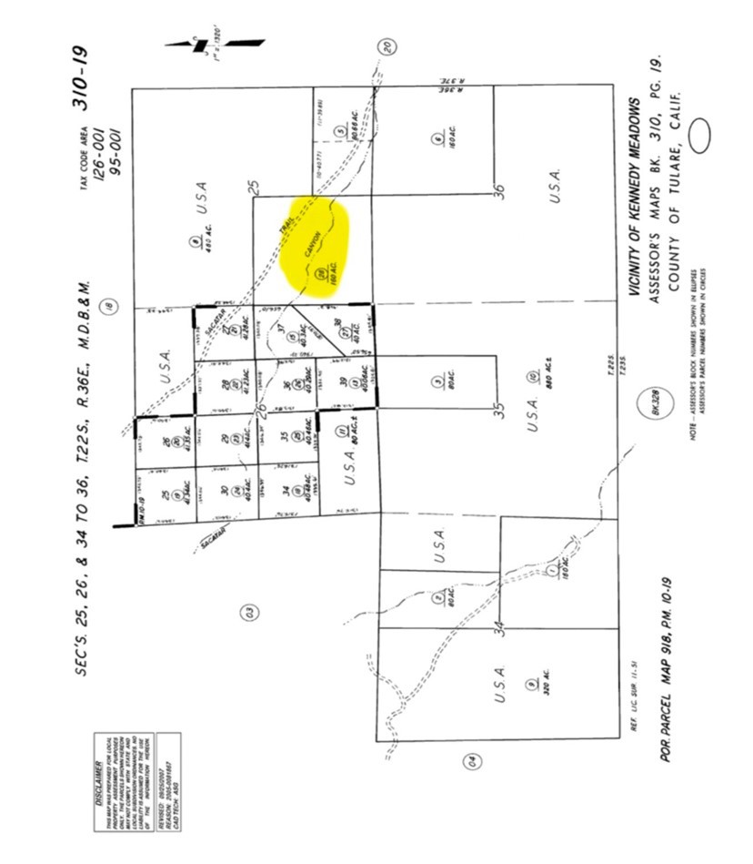0 310-190-028 Sacatar Ranch Rd, Kennedy Meadows, CA 93527