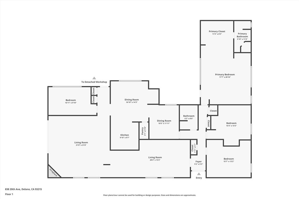 838 20th, Delano, CA 93215