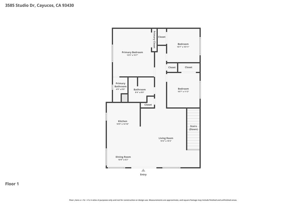 3585 Studio, Cayucos, CA 93430