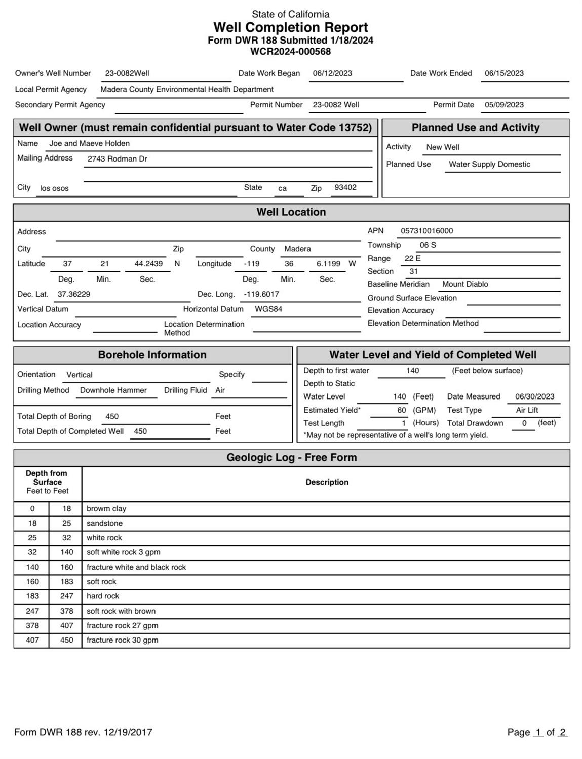 1 Oak Lane-APN 057-310-016 Ln, Oakhurst, CA 93644