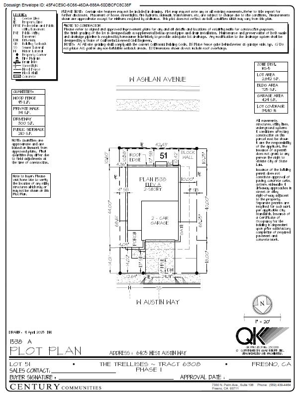 6405 W Austin Way (Lot 51), Fresno, CA 93723