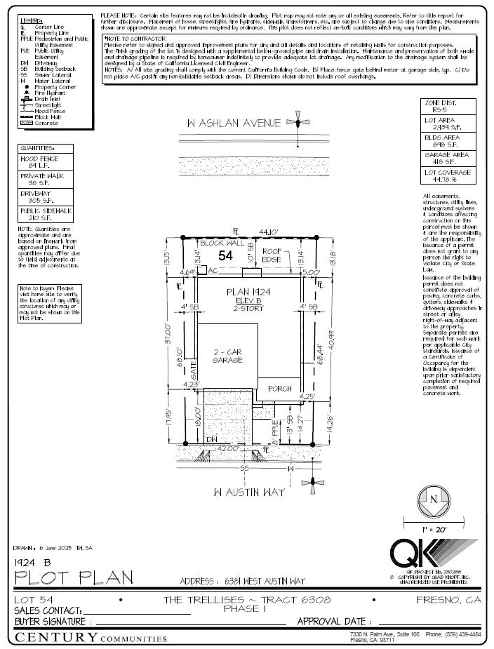 6381 W Austin Way (Lot 54), Fresno, CA 93723