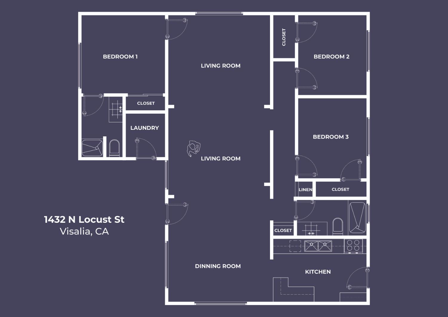 1432 N Locust St, Visalia, CA 93291