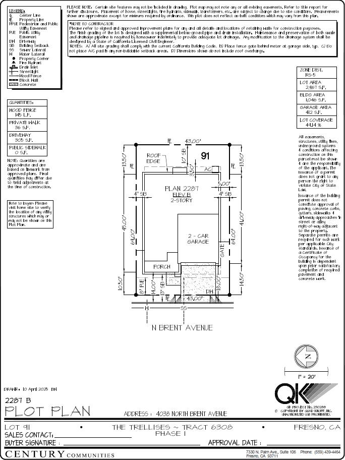 4038 N Brent (Lot 91), Fresno, CA 93723