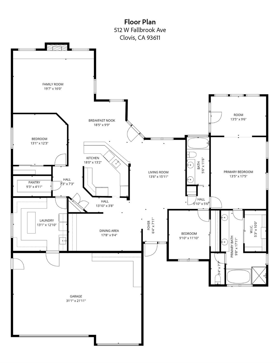 512 W Fallbrook Ave, Clovis, CA 93611