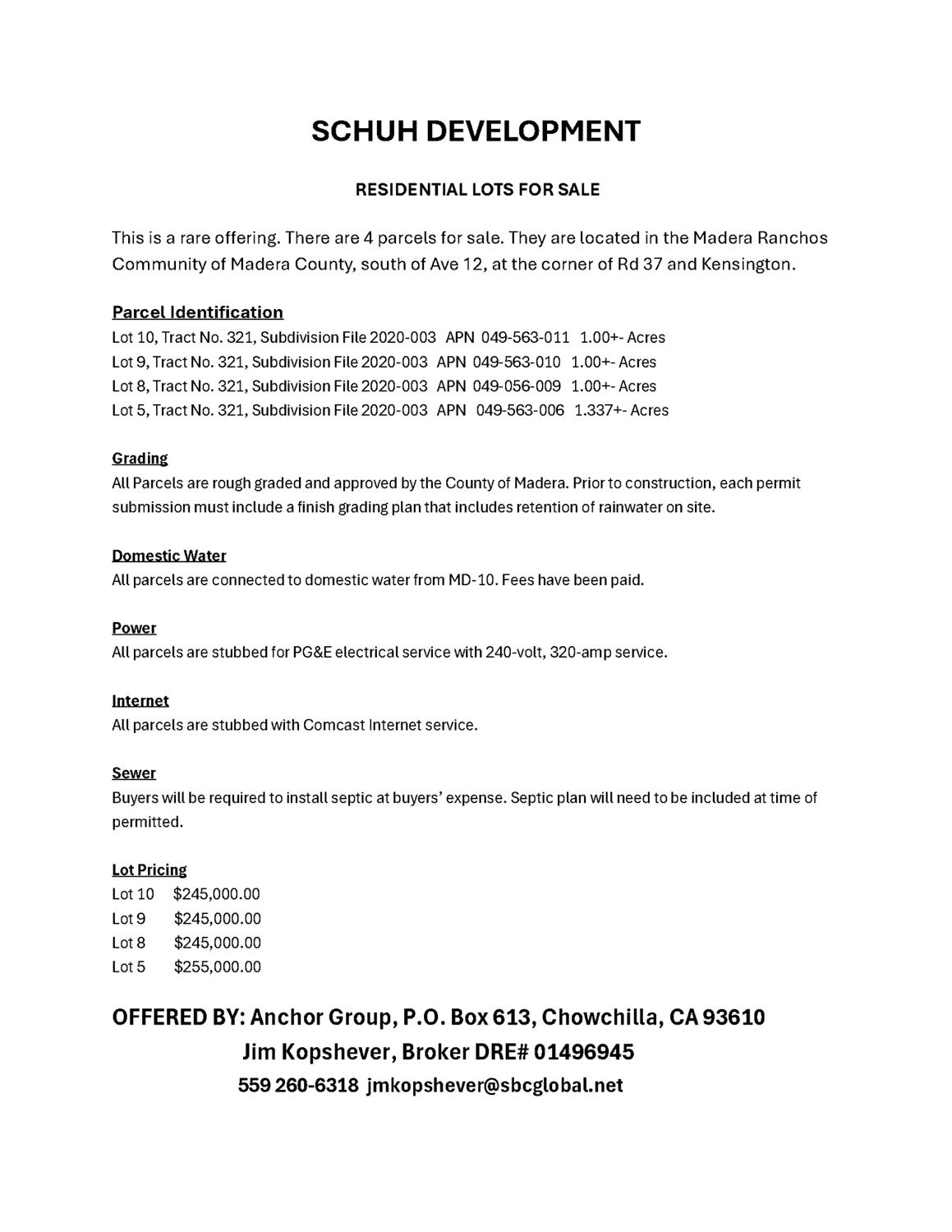 0 Kensington, Madera, CA 93636