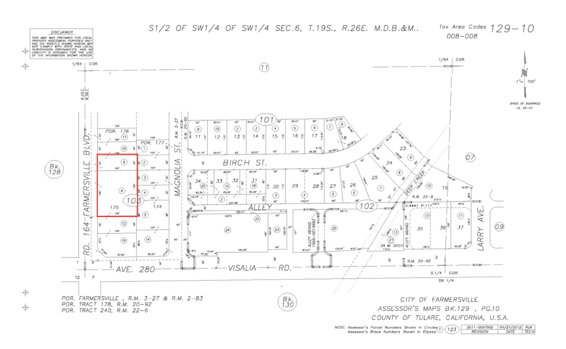 0 S Farmersville Blvd, Farmersville, CA 93223