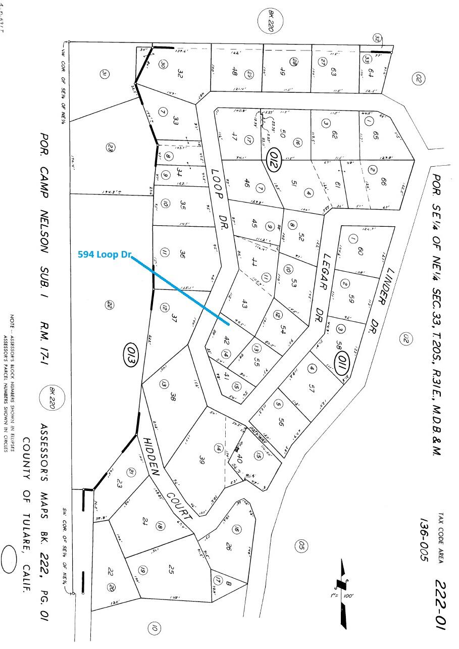 594 Loop Dr, Camp Nelson, CA 93265
