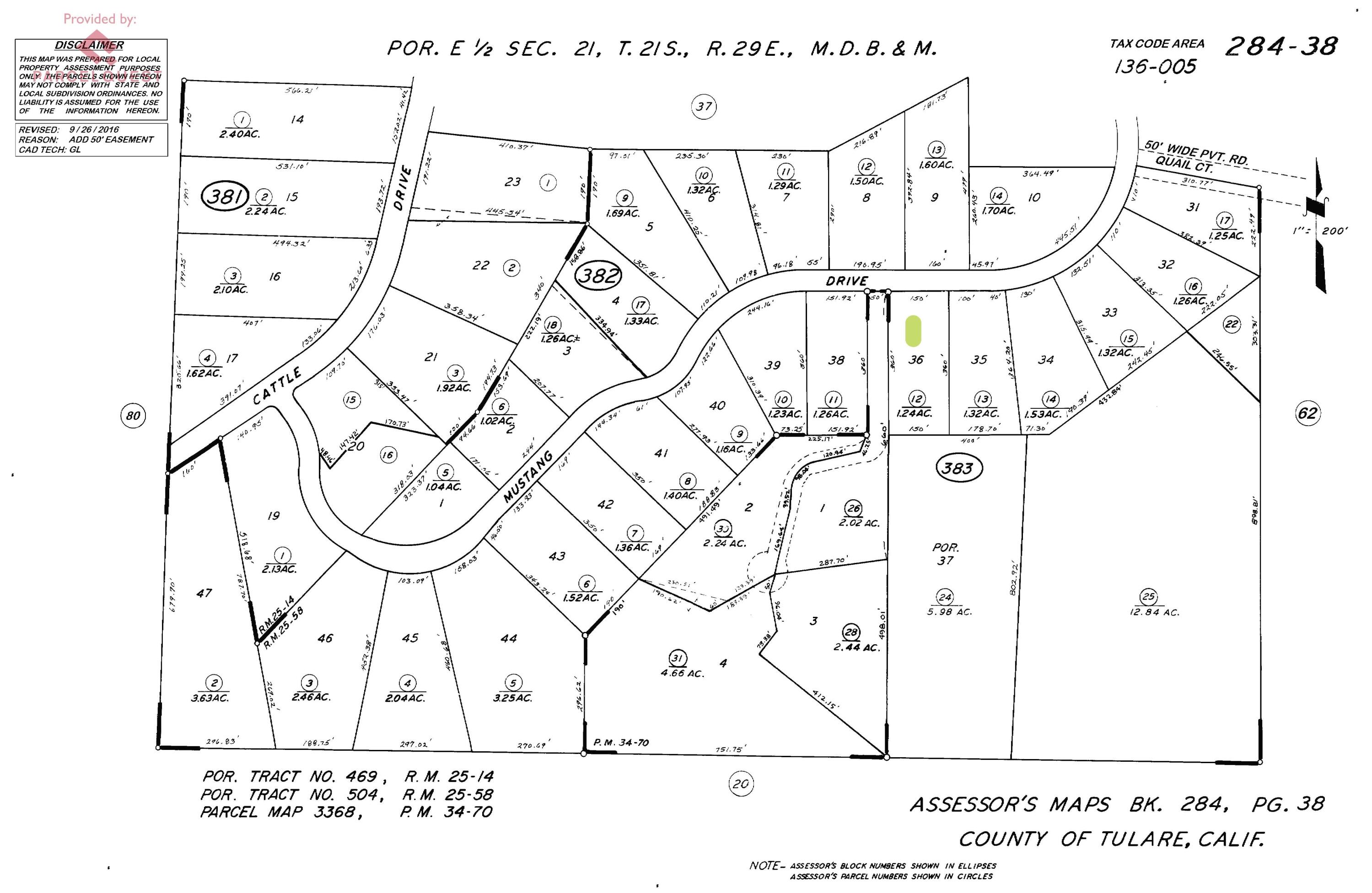 Lot 36 Mustang Dr, Springville, CA 93265