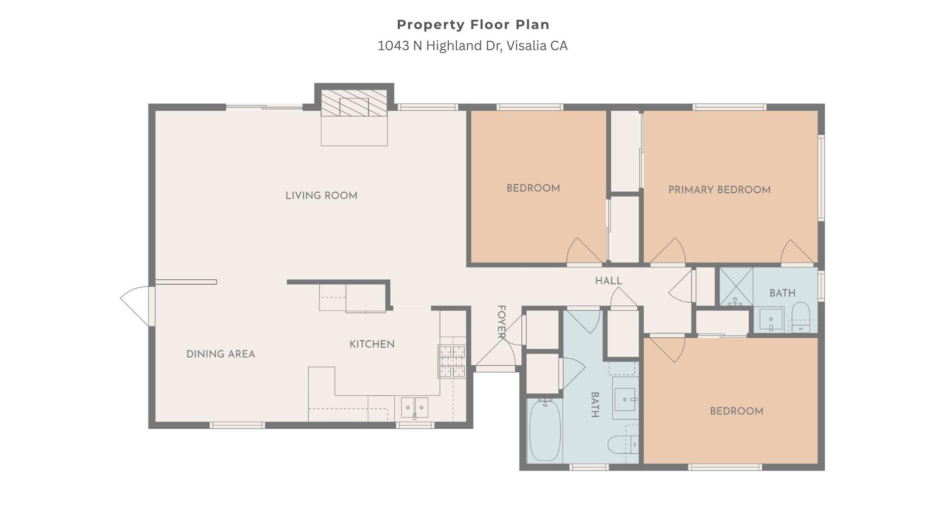 1043 N Highland Dr, Porterville, CA 93257