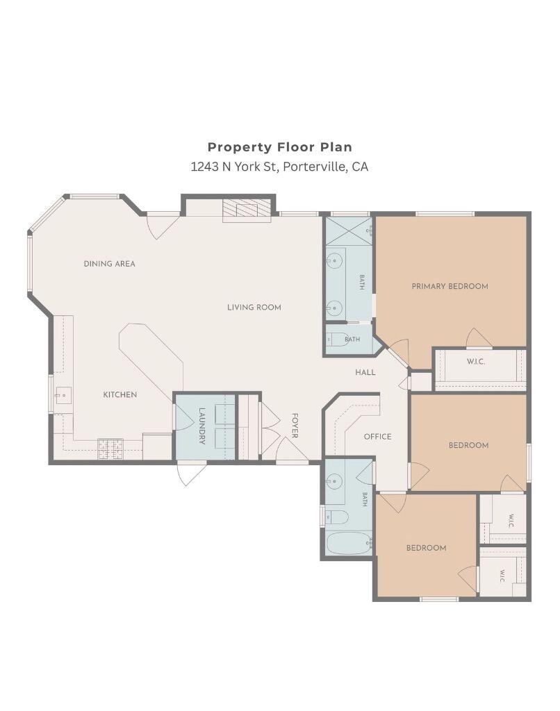 1243 N York St, Porterville, CA 93257