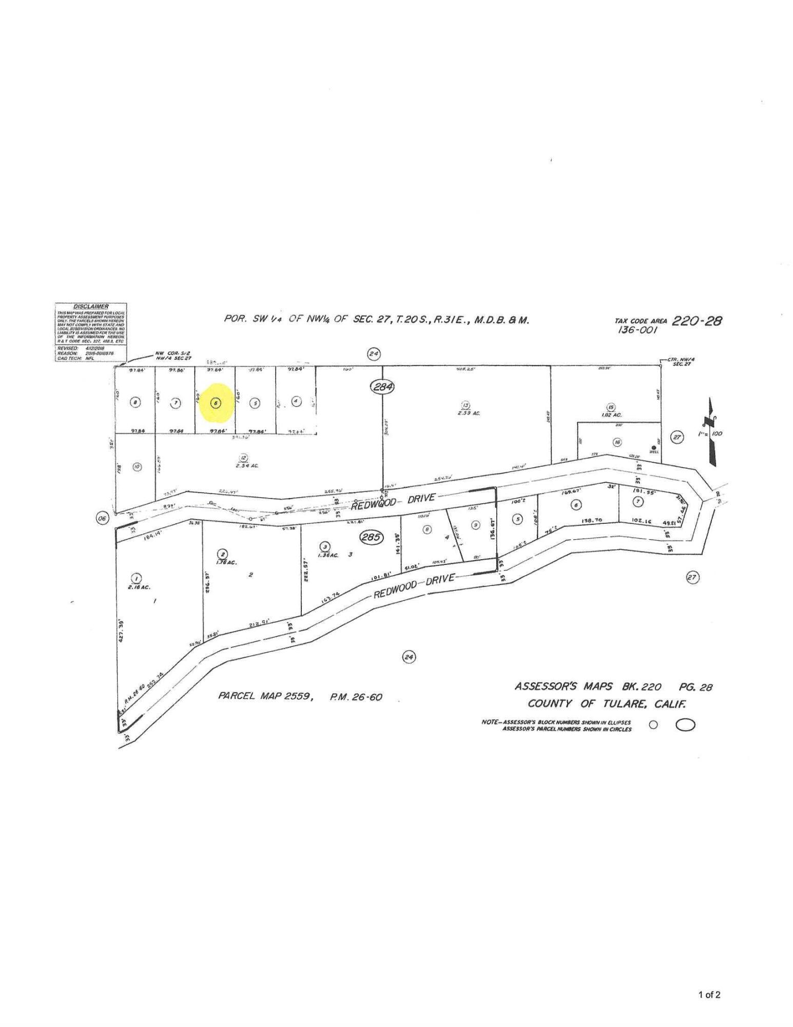 0 Redwood Dr, Springville, CA 93265