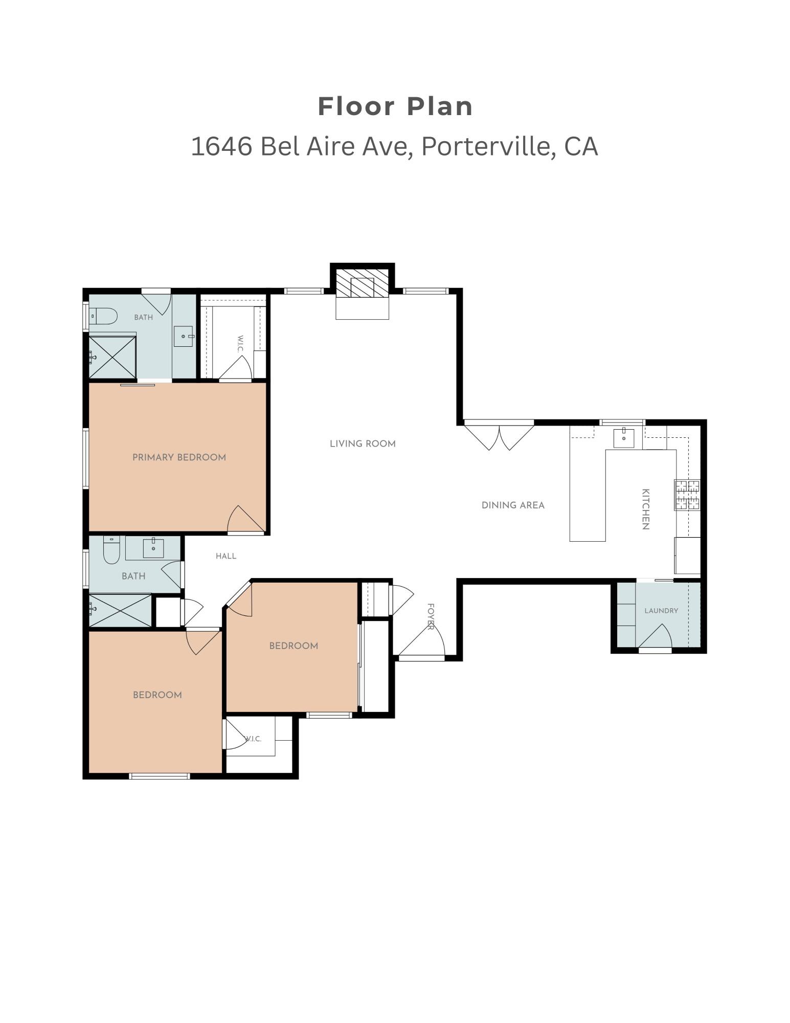 1646 Bel Aire Ave, Porterville, CA 93257