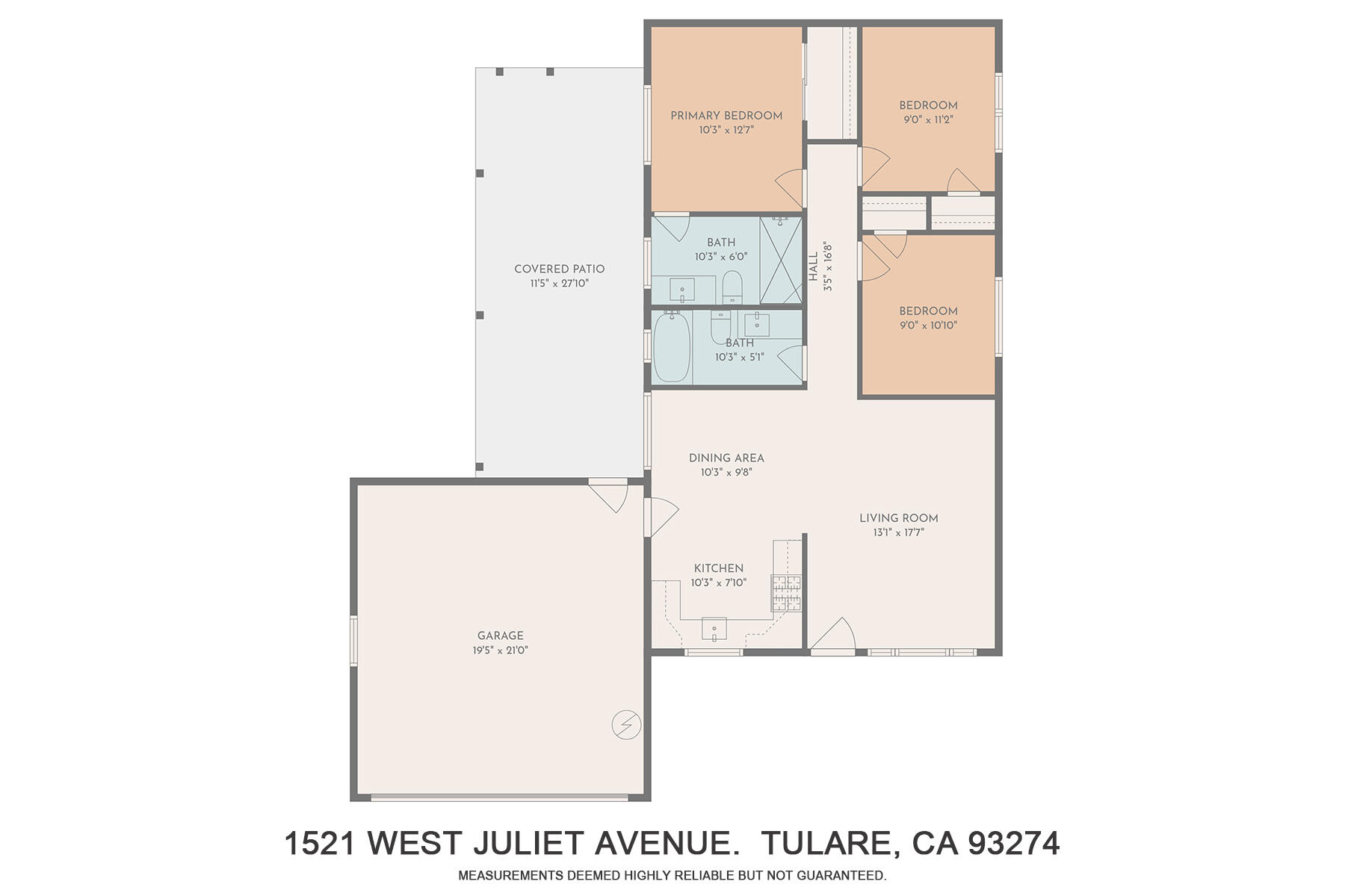 1521 W Juliet Ave, Tulare, CA 93274