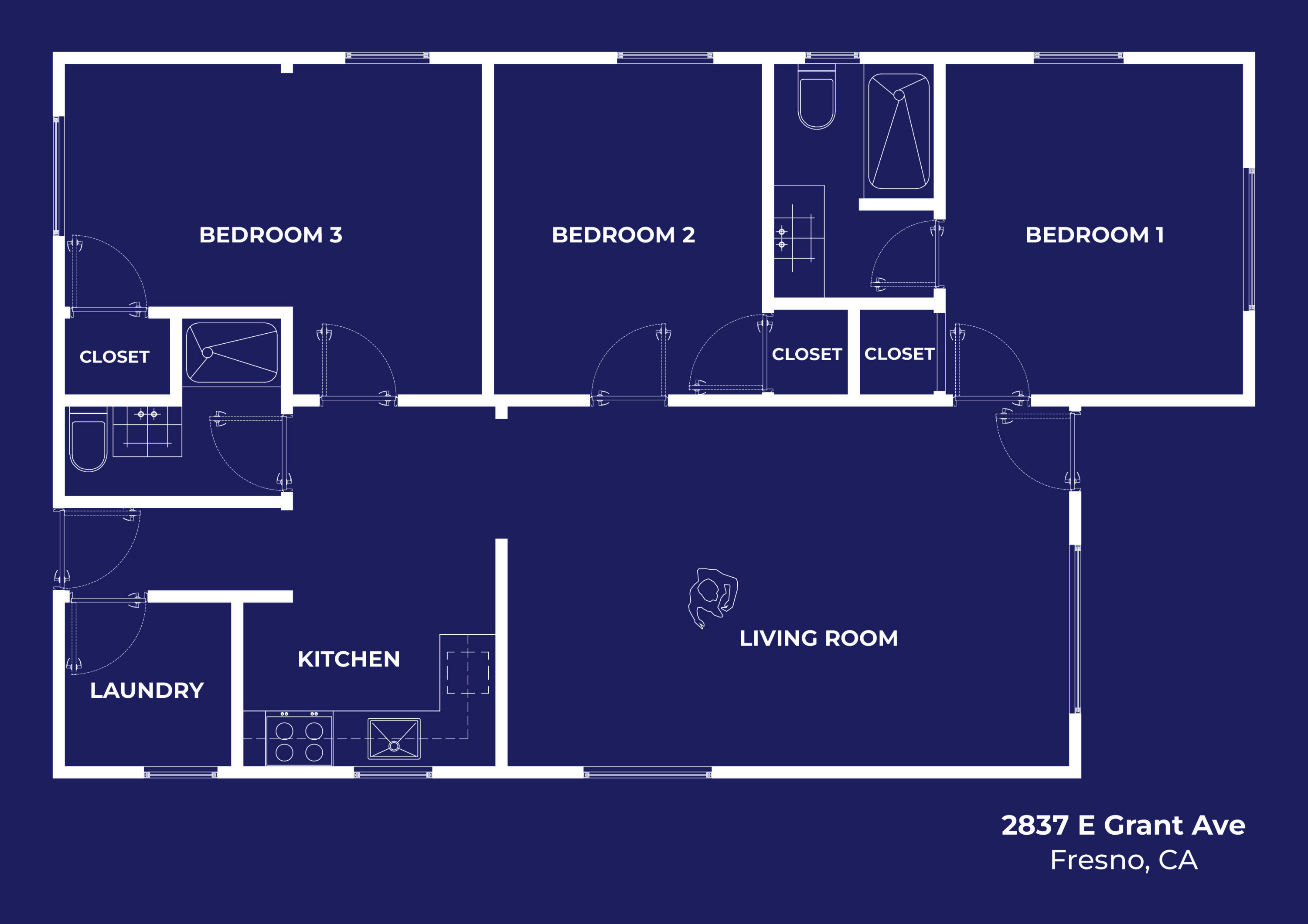 2837 E Grant Ave, Fresno, CA 93701